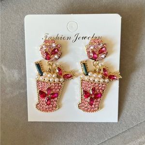 Cocktail Drink Earrings